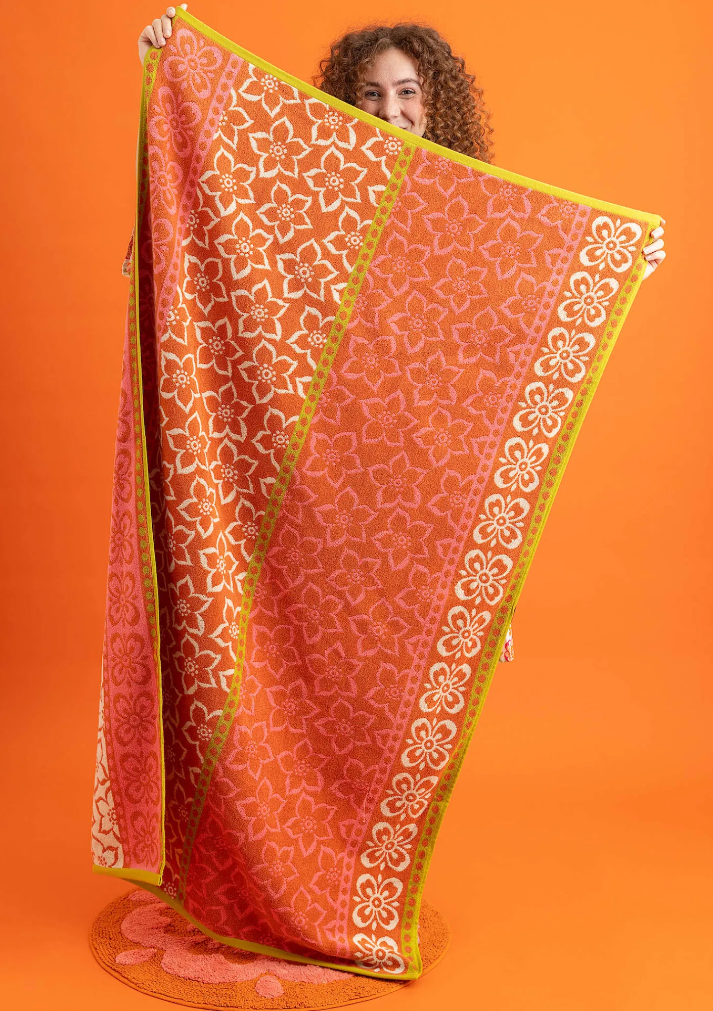 Gudrun Sjödén Frottee|Bad-Accessoires>Badetuch „Stars“ aus Bio-Baumwolle Vogelbeere