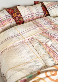 Gudrun Sjödén Schlafzimmer Deko|Heimtextilien>Bettbezug „Rainbow“ aus Bio-Baumwolle Holunderblüte