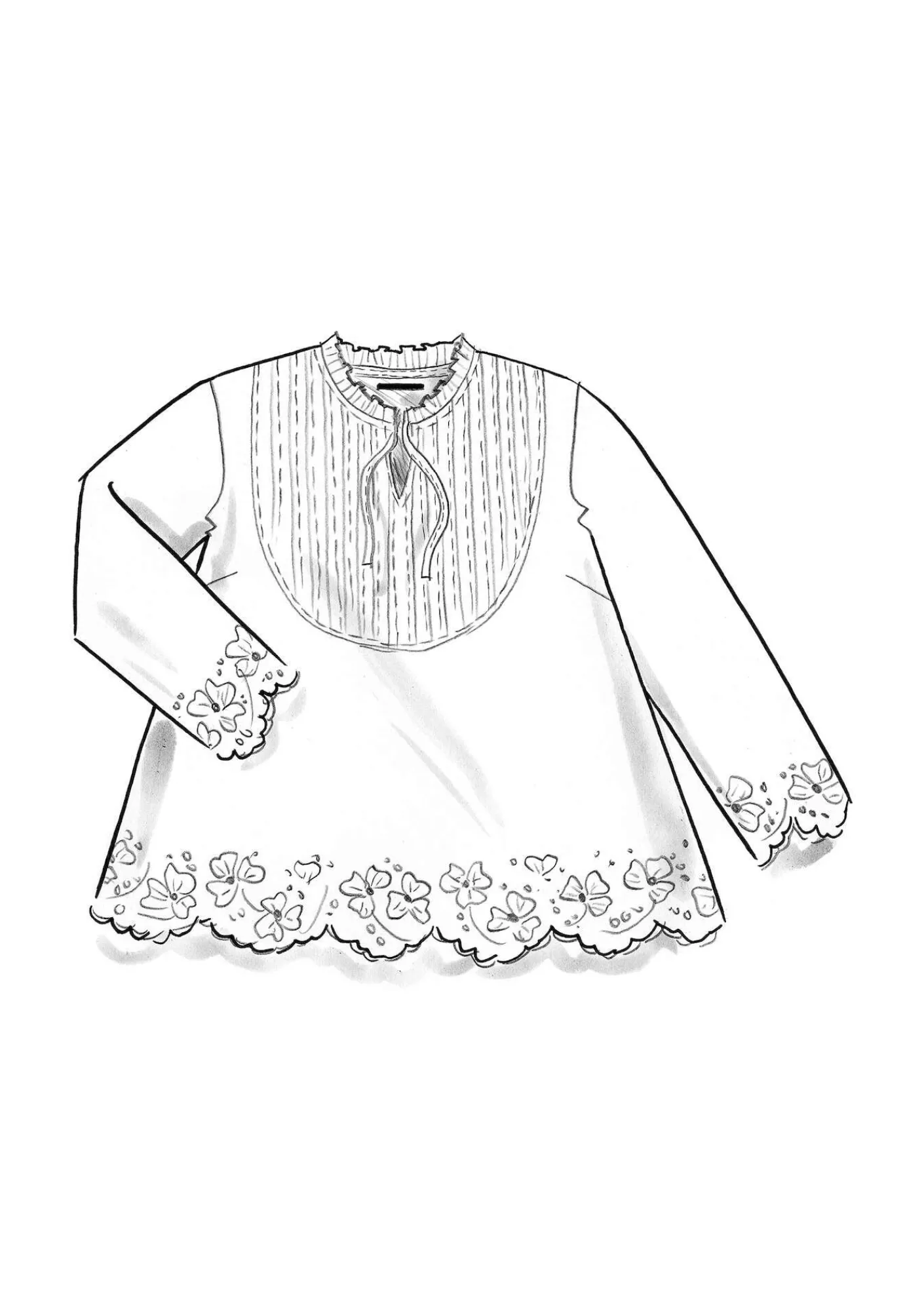 Gudrun Sjödén Blusen>Bluse „Birta“ aus Bio-Baumwolle Henna