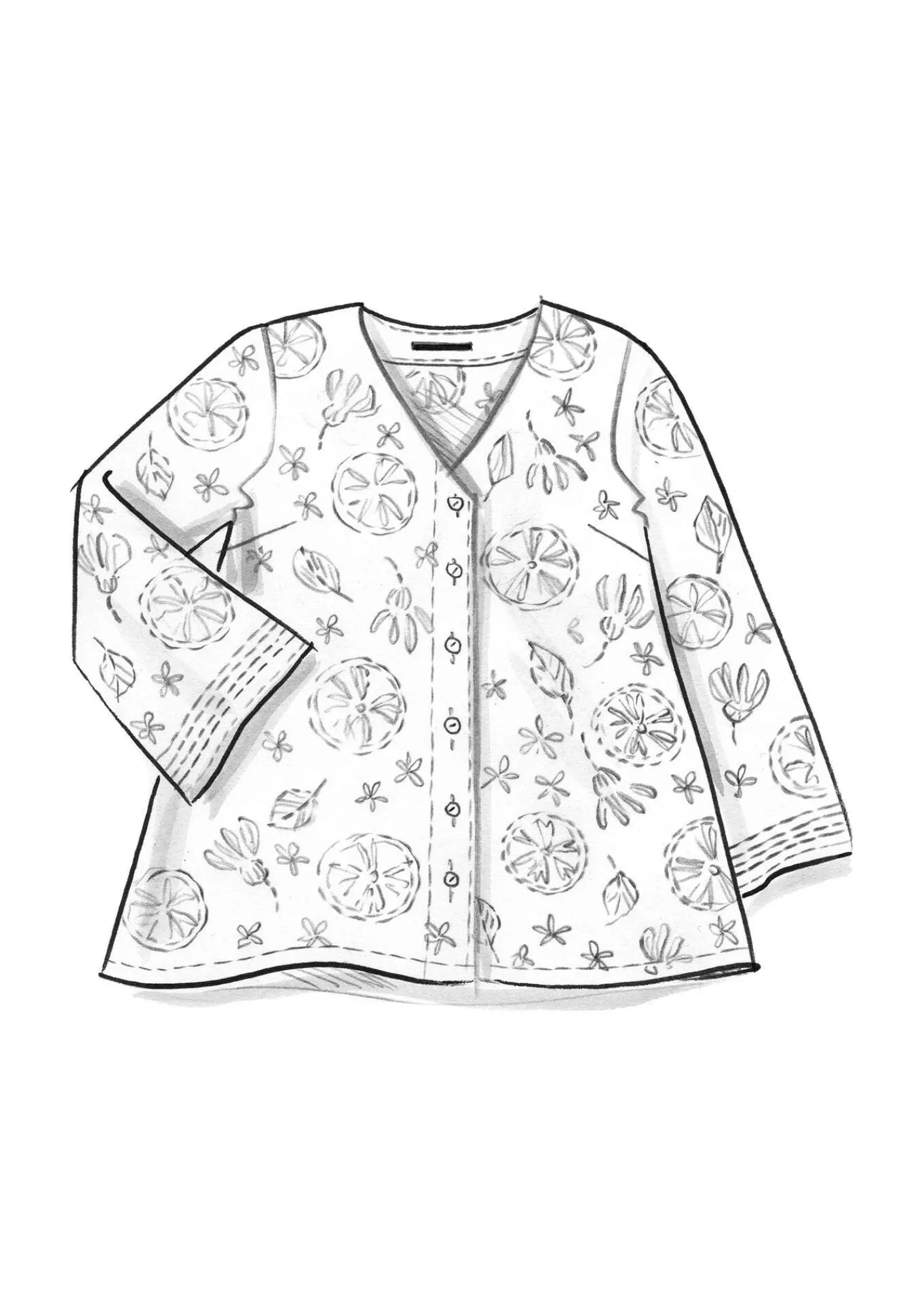 Gudrun Sjödén Blusen>Bluse „Clementine“ aus Bio-Baumwolle Kupfer