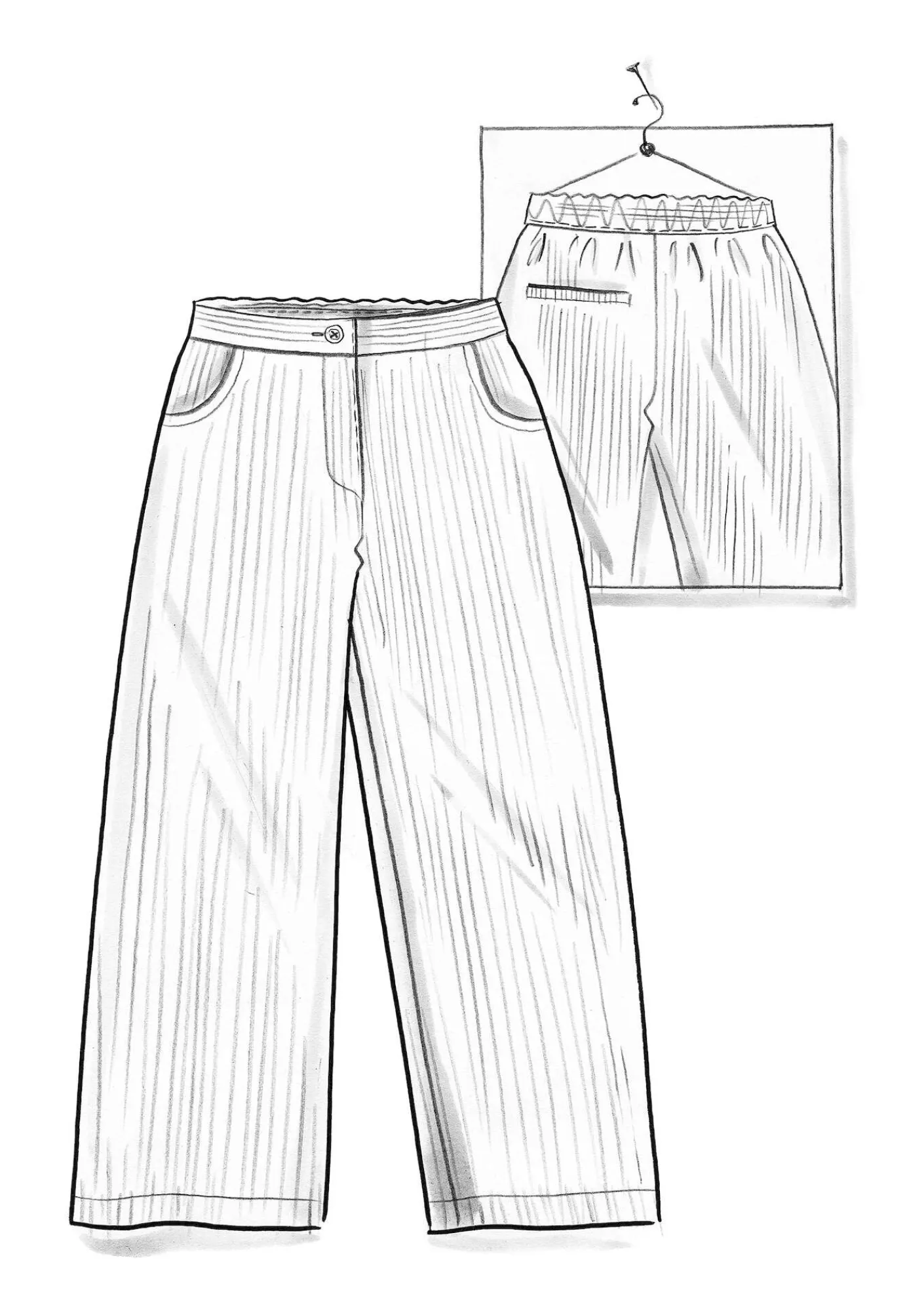 Gudrun Sjödén Hosen>Cordhose aus Bio-Baumwolle/Elasthan Rost