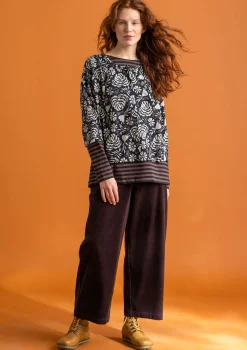 Gudrun Sjödén Hosen>Cordhose aus Bio-Baumwolle/Elasthan Dunkelaubergine