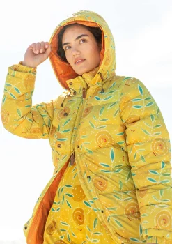 Gudrun Sjödén Jacken & Mäntel>Daunenmantel „Bhumika“ aus Recycling-Polyester/Daunen Ananas