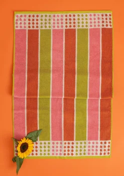 Gudrun Sjödén Frottee|Bad-Accessoires>Duschhandtuch „Flow“ aus Bio-Baumwolle Vogelbeere