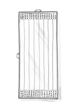 Gudrun Sjödén Frottee|Bad-Accessoires>Duschhandtuch „Flow“ aus Bio-Baumwolle Brillantblau