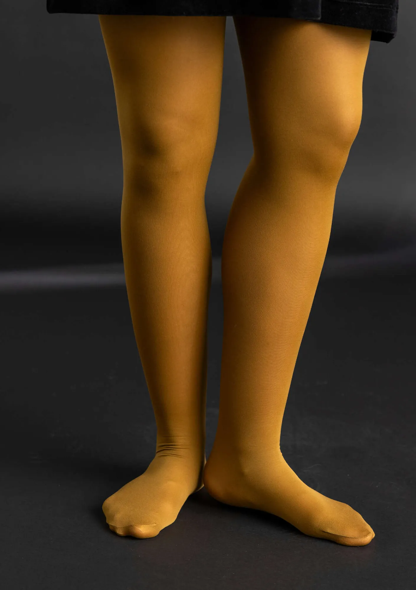 Gudrun Sjödén Accessoires>Einfarbige Strumpfhose aus Recycling-Polyamid Messing