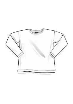 Gudrun Sjödén Pullover & Shirts>Einfarbiges Shirt aus Bio-Baumwolle Tropengrün