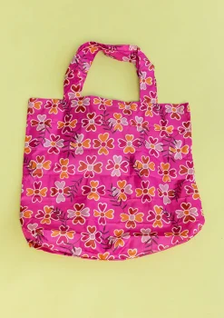 Gudrun Sjödén Taschen|Accessoires>Faltshopper „Peggy“ aus Recycling-Polyester Hibiskus