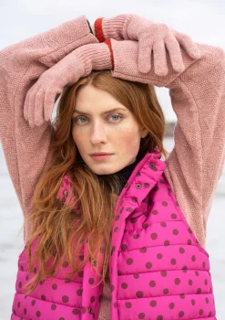 Gudrun Sjödén Accessoires>Fingerhandschuhe aus Lammwolle Aschrosa-melange