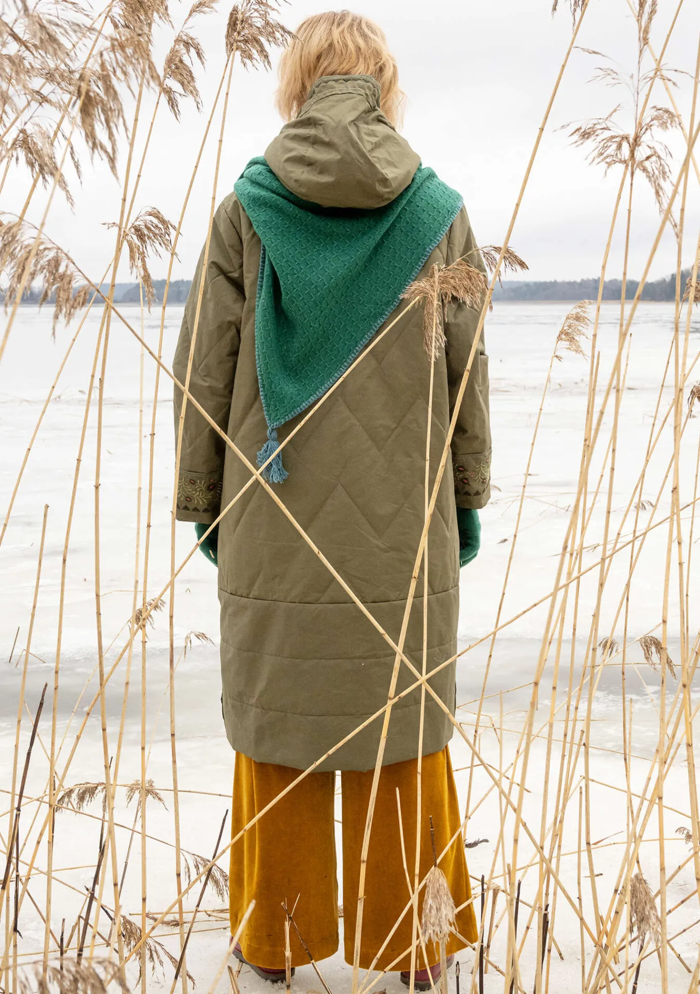 Gudrun Sjödén Jacken & Mäntel>Gewebter Steppmantel „Svalbard“ Weißdorn