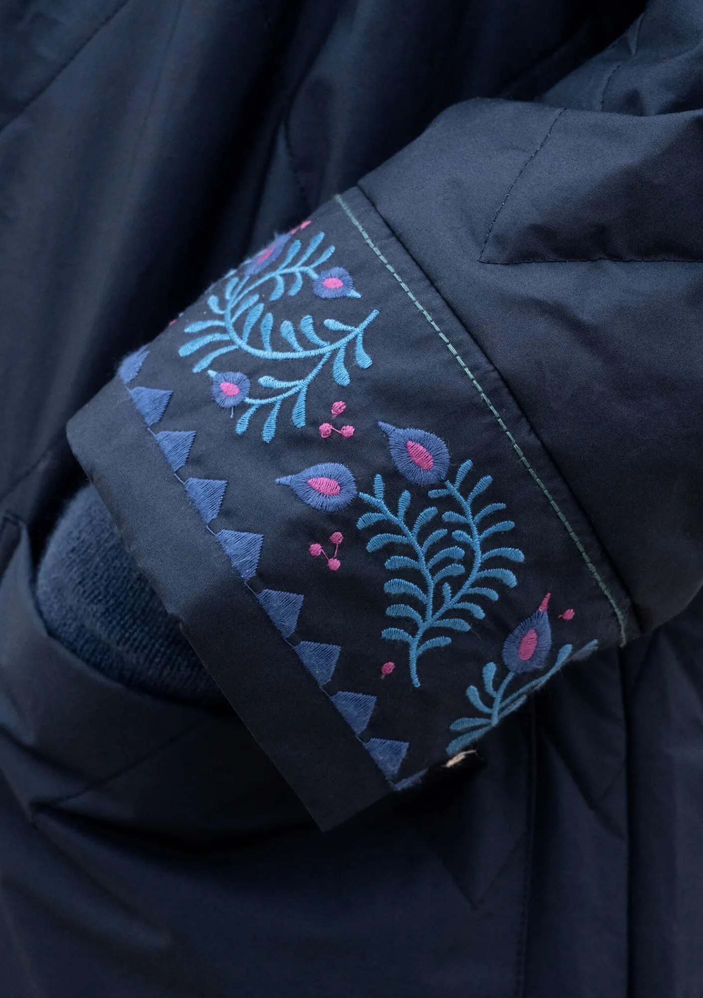 Gudrun Sjödén Jacken & Mäntel>Gewebter Steppmantel „Svalbard“ Tinte