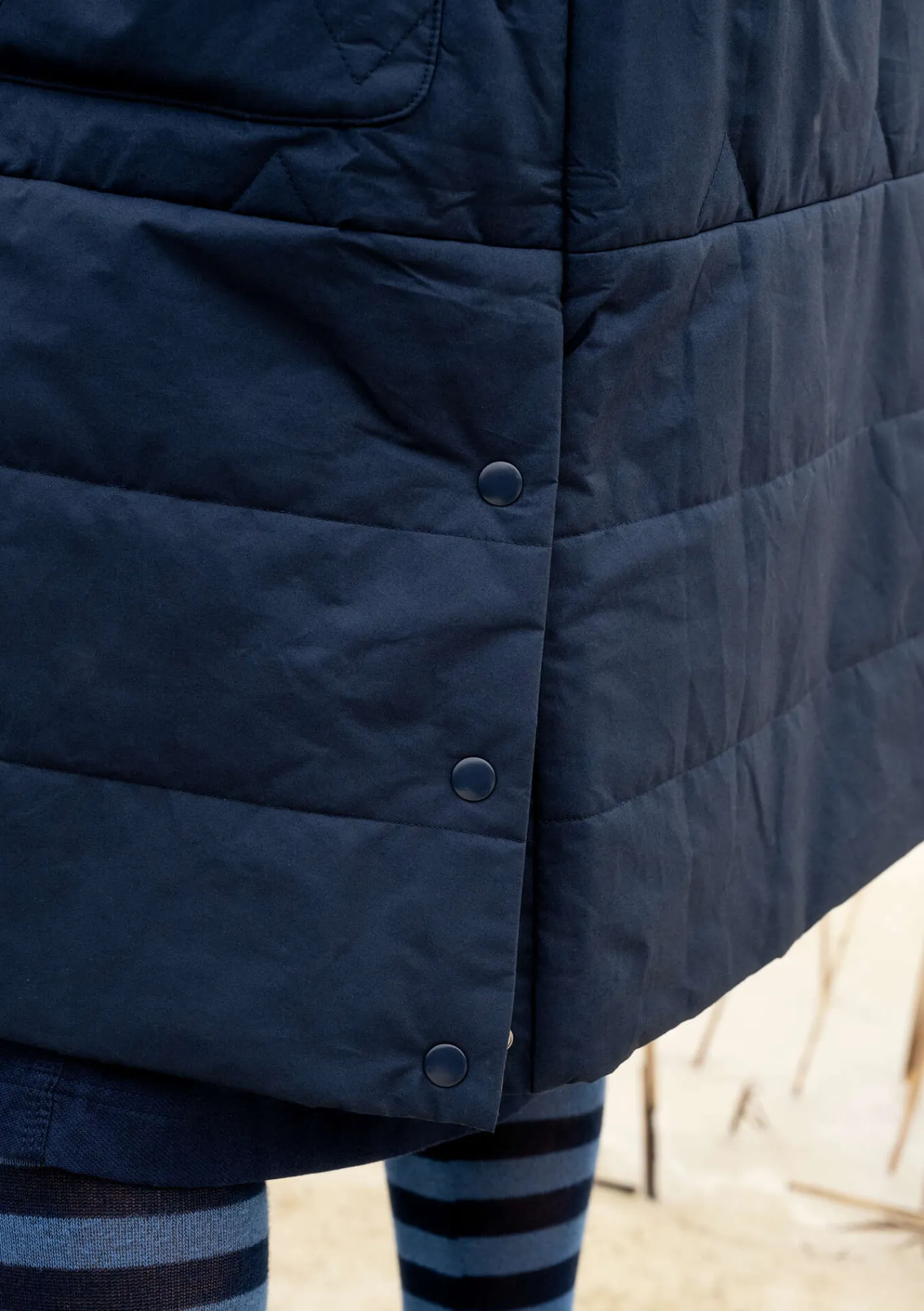 Gudrun Sjödén Jacken & Mäntel>Gewebter Steppmantel „Svalbard“ Tinte