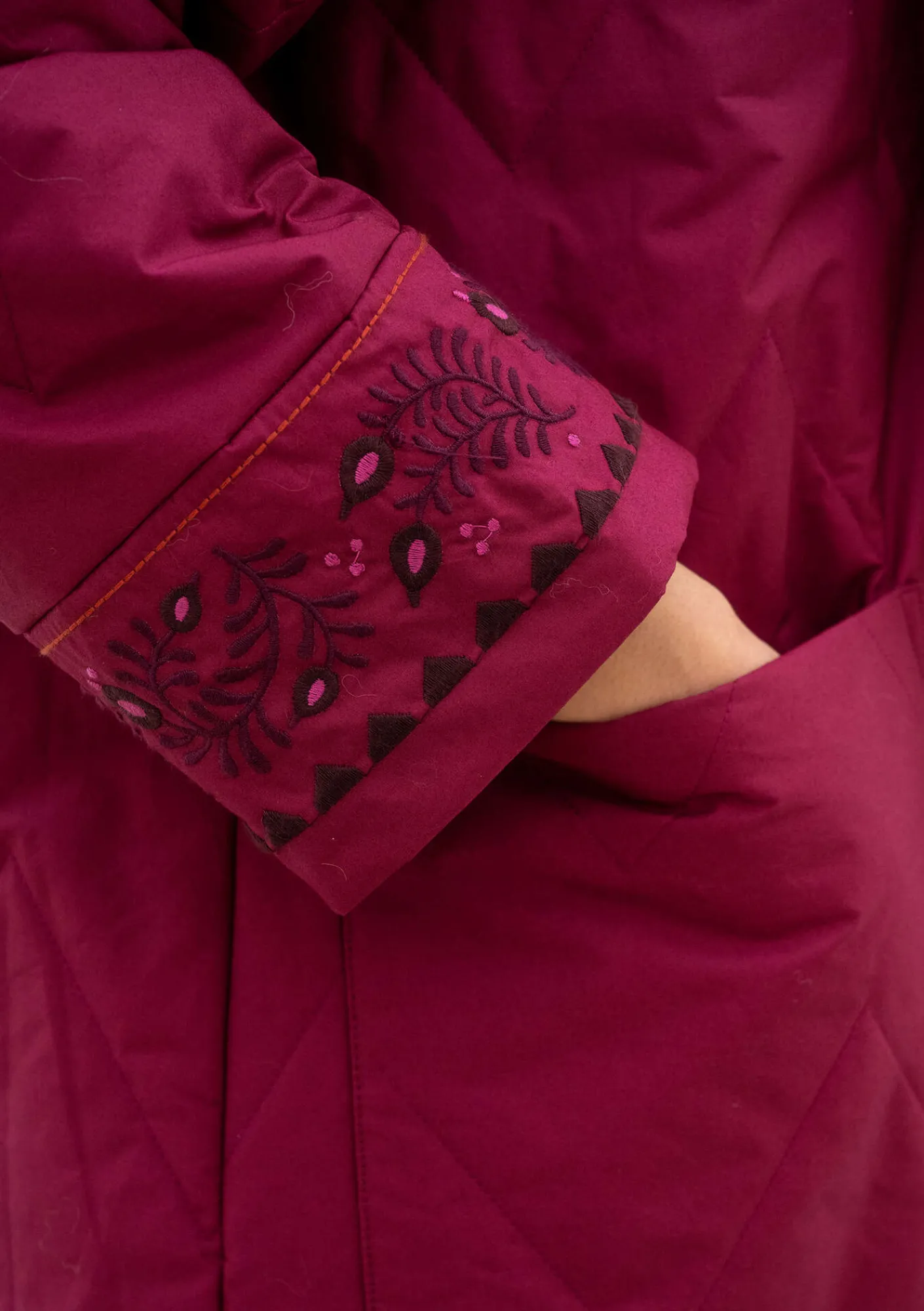 Gudrun Sjödén Jacken & Mäntel>Gewebter Steppmantel „Svalbard“ Purpur