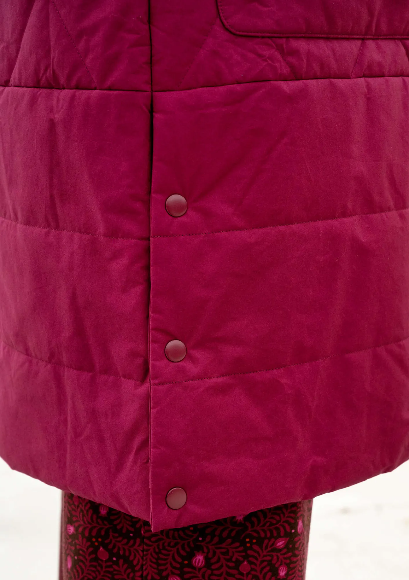 Gudrun Sjödén Jacken & Mäntel>Gewebter Steppmantel „Svalbard“ Purpur
