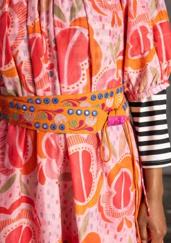 Gudrun Sjödén Accessoires>Gürtel „Jaipur“ aus Baumwolle Masala