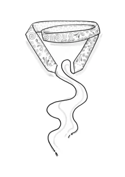 Gudrun Sjödén Accessoires>Gürtel „Jaipur“ aus Baumwolle Masala