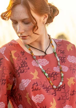 Gudrun Sjödén Schmuck>Halskette „Strandfynd“ aus Recycling-Glas/Recycling-Keramik Multi