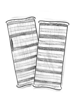 Gudrun Sjödén Accessoires>Handstulpen „Vega“ aus Recycling-Wolle/Lammwolle Schwarz-gestreift