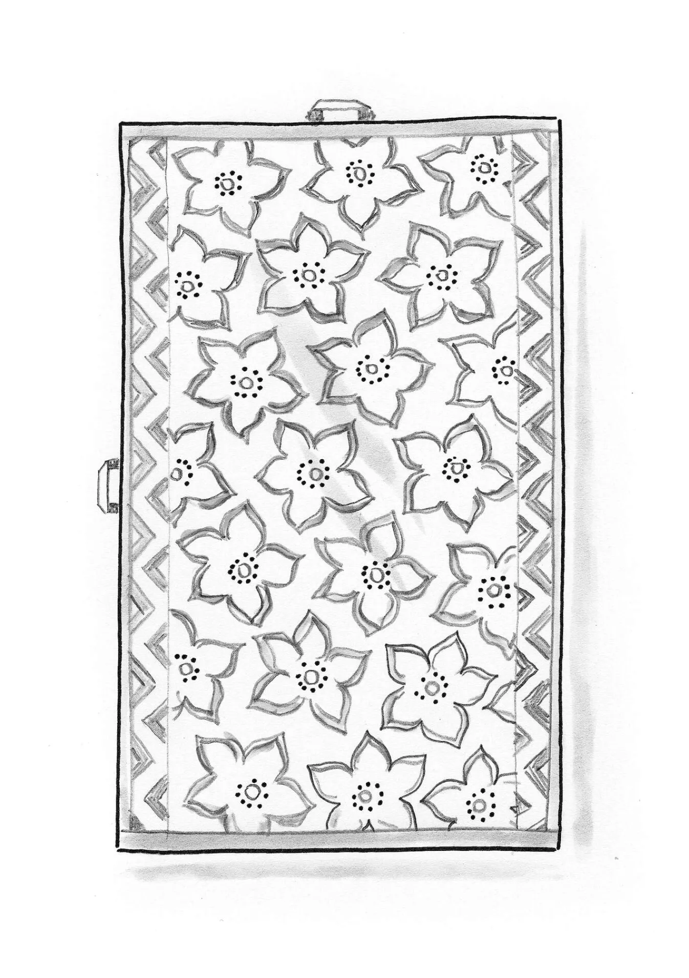 Gudrun Sjödén Frottee|Bad-Accessoires>Handtuch „Stars“ aus Bio-Baumwolle Kalkstein