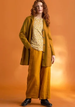 Gudrun Sjödén Hosen>Hose „Asta“ aus Leinengewebe Senf