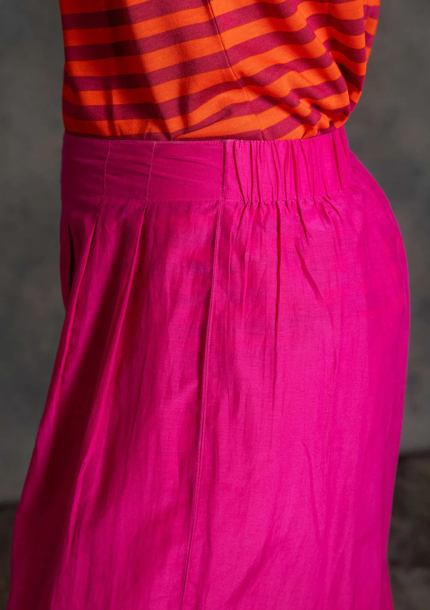 Gudrun Sjödén Hosen>Hose aus Baumwolle/Seide Cerise
