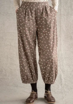 Gudrun Sjödén Hosen>Hose „Mud“ aus Bio-Baumwollgewebe Dunkelkashish