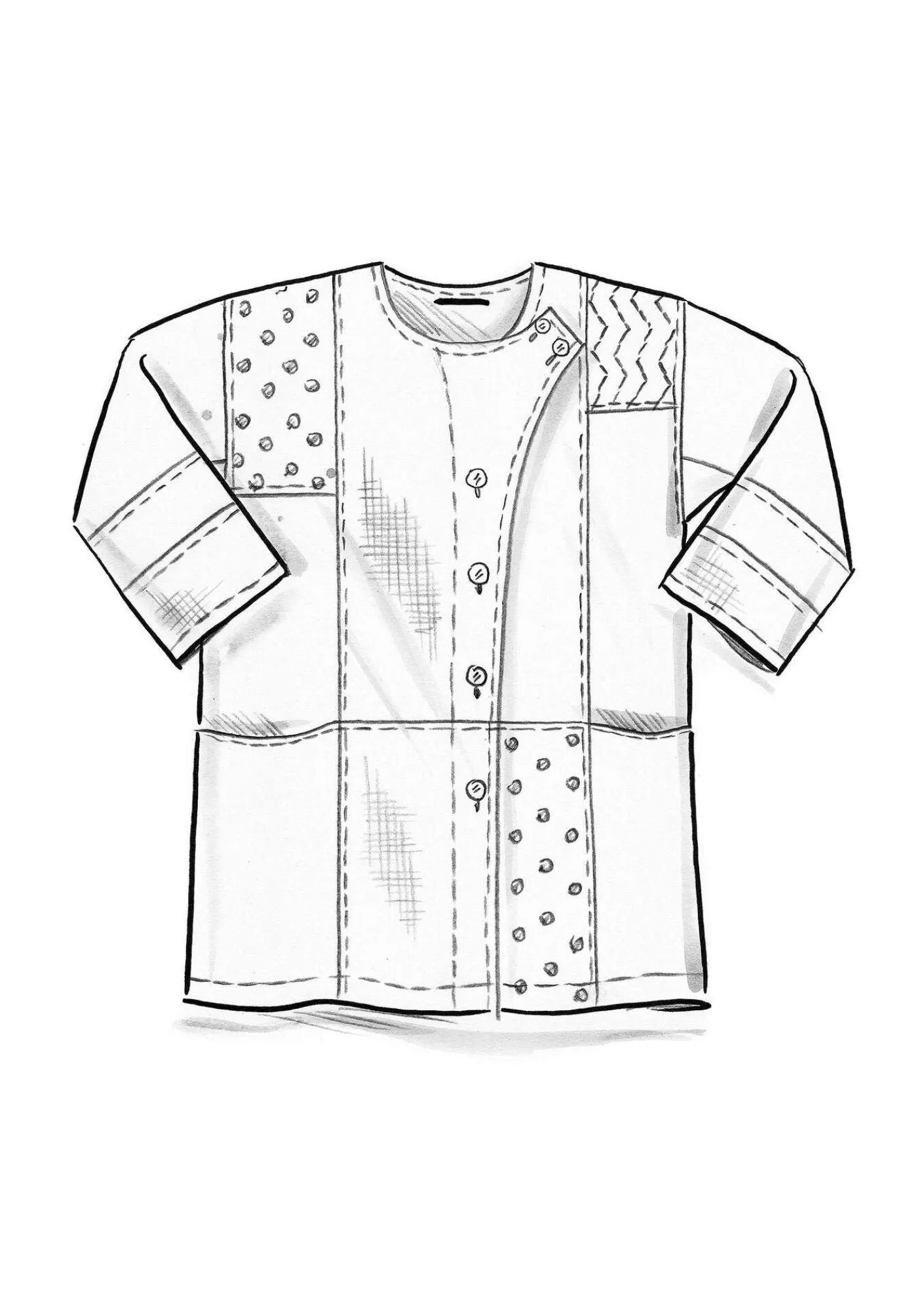 Gudrun Sjödén Jacken & Mäntel>Jacke „Andante“ aus Leinen Curryrot