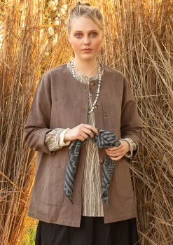 Gudrun Sjödén Jacken & Mäntel>Jacke aus Leinen/Bio-Baumwolle Kartoffel