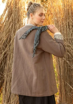 Gudrun Sjödén Jacken & Mäntel>Jacke aus Leinen/Bio-Baumwolle Kartoffel