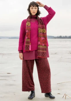 Gudrun Sjödén Hosen>Jerseyhose „Aurora“ aus Bio-Baumwolle/Modal/Elasthan Dunkelaubergine