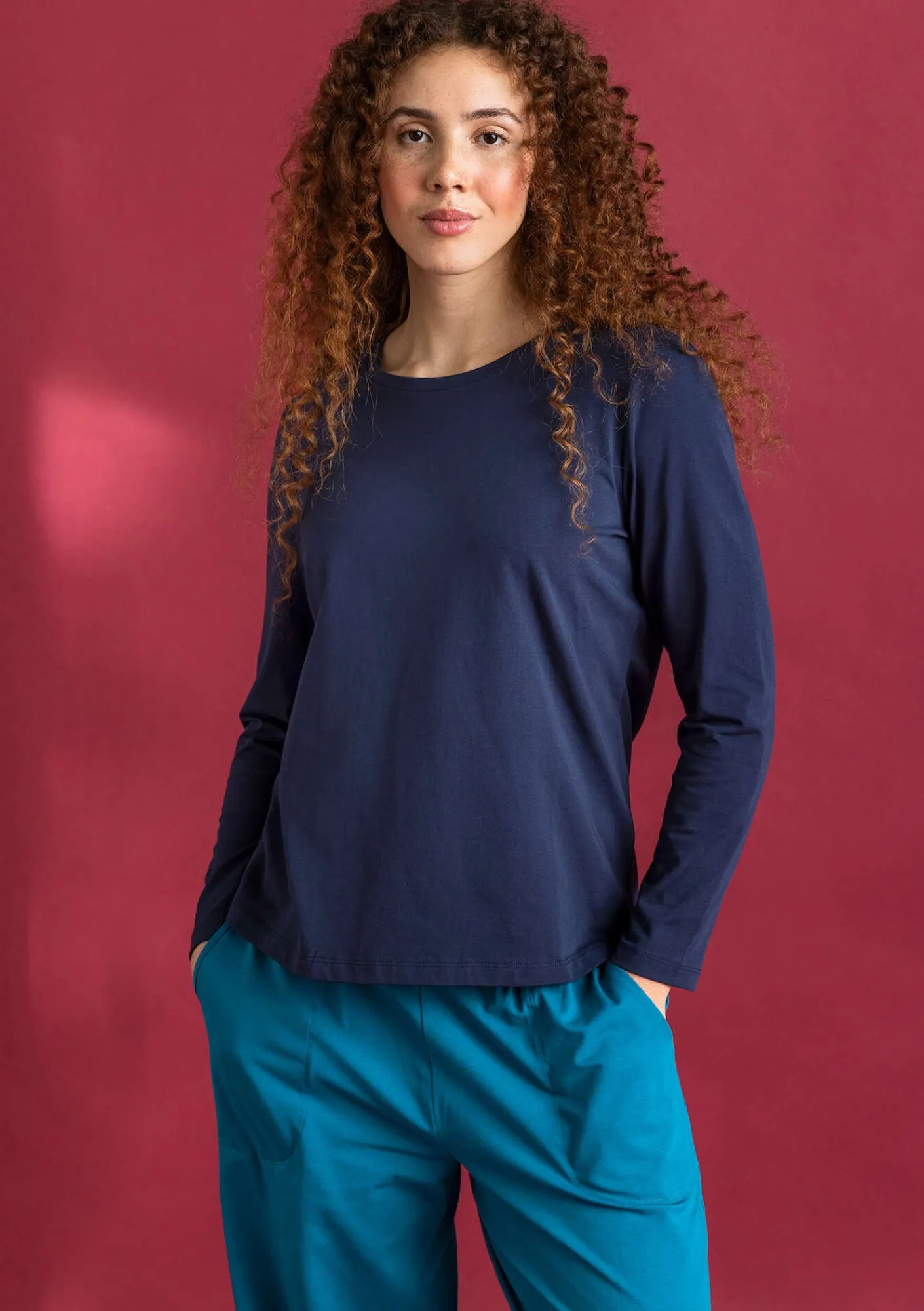 Gudrun Sjödén Hosen>Jerseyhose aus Bio-Baumwolle/Elasthan Hellpetrol