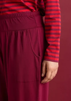 Gudrun Sjödén Hosen>Jerseyhose aus Bio-Baumwolle/Elasthan Purpur