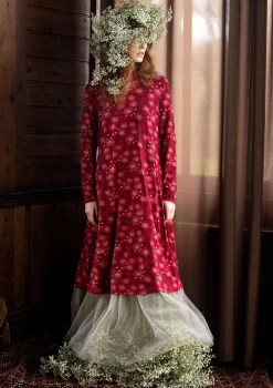 Gudrun Sjödén Kleider>Jerseykleid „Dagny“ aus Lyocell/Elasthan Mohn