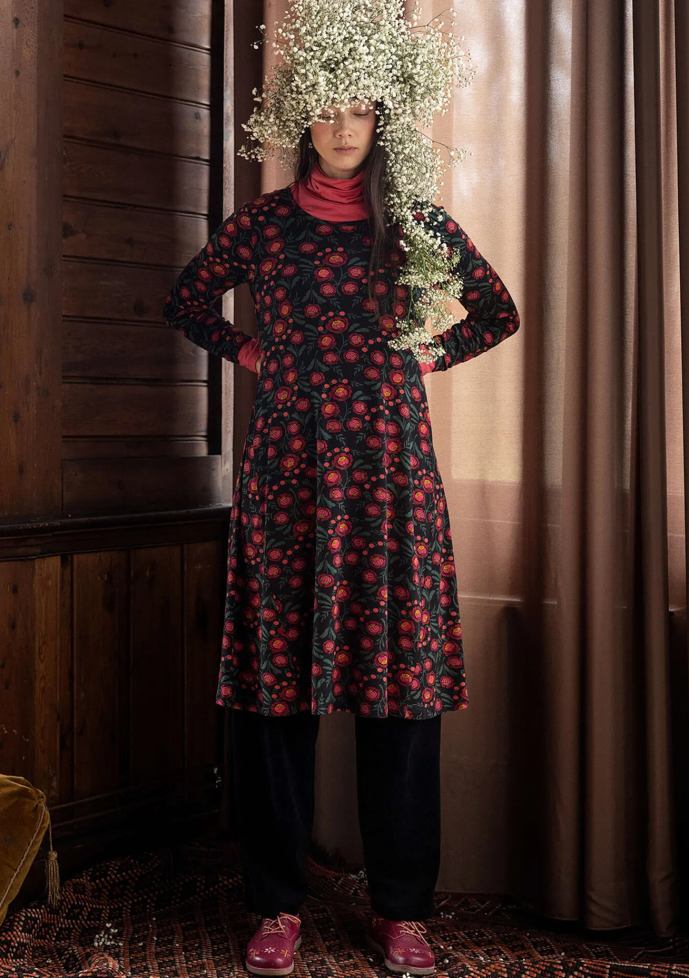 Gudrun Sjödén Kleider>Jerseykleid „Dagny“ aus Lyocell/Elasthan Schwarz