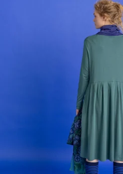 Gudrun Sjödén Kleider>Jerseykleid „Helga“ aus Lyocell/Elasthan Opalgrün
