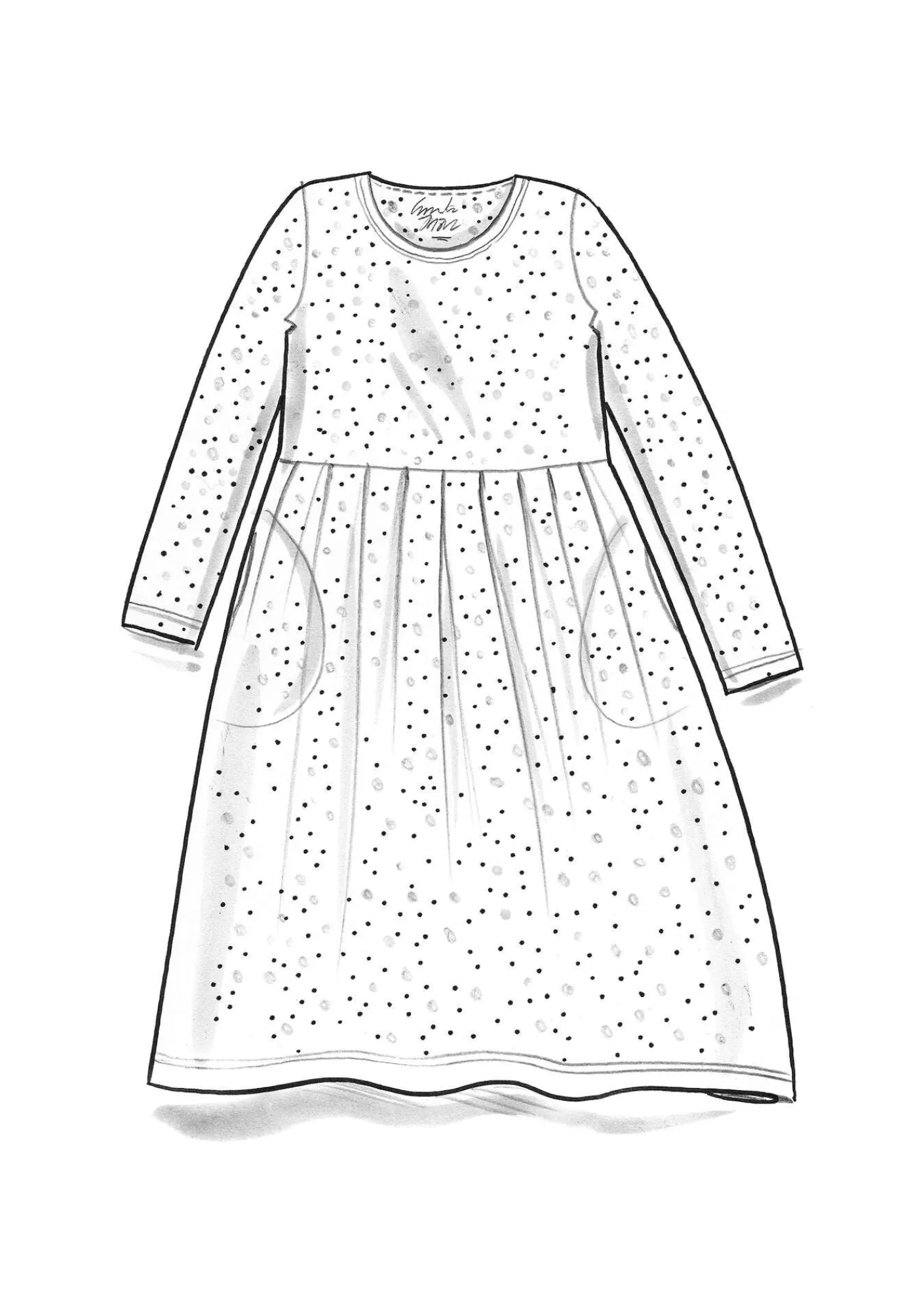 Gudrun Sjödén Kleider>Jerseykleid „Helga“ aus Lyocell/Elasthan Jade-gemustert