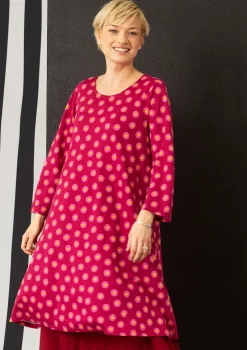 Gudrun Sjödén Kleider>Jerseykleid „Nicole“ aus Bio-Baumwolle/Modal Alpenveilchen