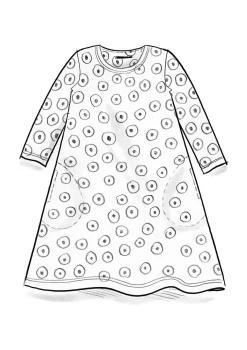 Gudrun Sjödén Kleider>Jerseykleid „Nicole“ aus Bio-Baumwolle/Modal Blauglöckchen