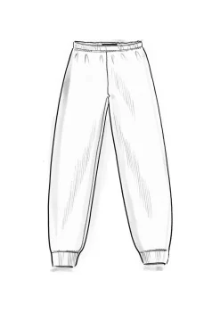 Gudrun Sjödén Leggings>Jerseyleggings aus Bio-Baumwollripp Feder