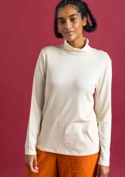 Gudrun Sjödén Pullover & Shirts>Jersey-Rollkragenshirt aus Lyocell/Elasthan Feder