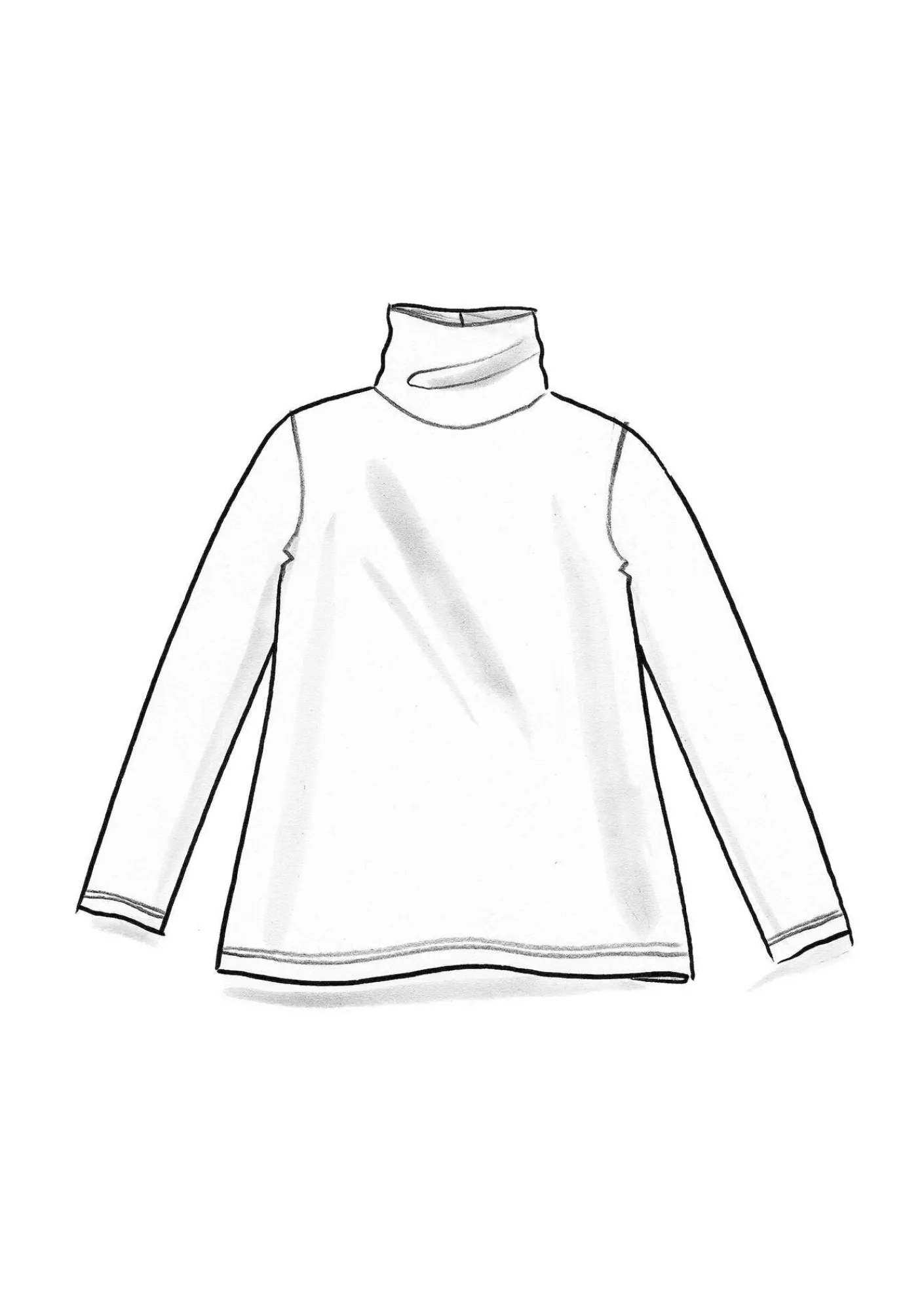 Gudrun Sjödén Pullover & Shirts>Jersey-Rollkragenshirt aus Lyocell/Elasthan Koralle