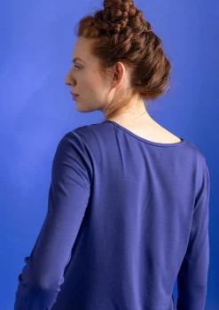 Gudrun Sjödén Pullover & Shirts>Jerseyshirt „Helga“ aus Lyocell/Elasthan Veilchen