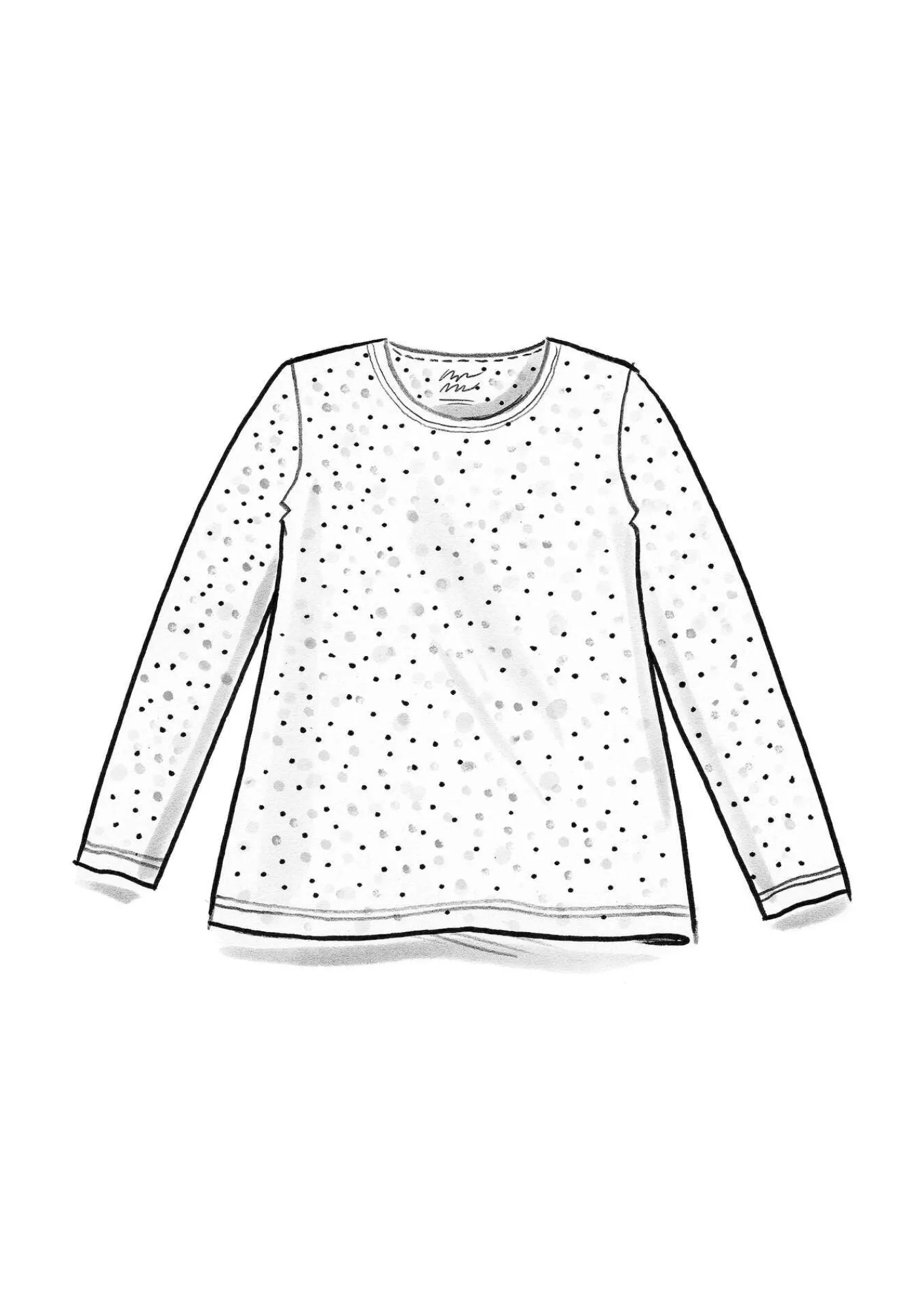 Gudrun Sjödén Pullover & Shirts>Jerseyshirt „Helga“ aus Lyocell/Elasthan Koralle/gemustert