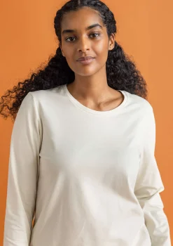 Gudrun Sjödén Pullover & Shirts>Jerseyshirt „Ylva“ aus Bio-Baumwolle/Elasthan Feder