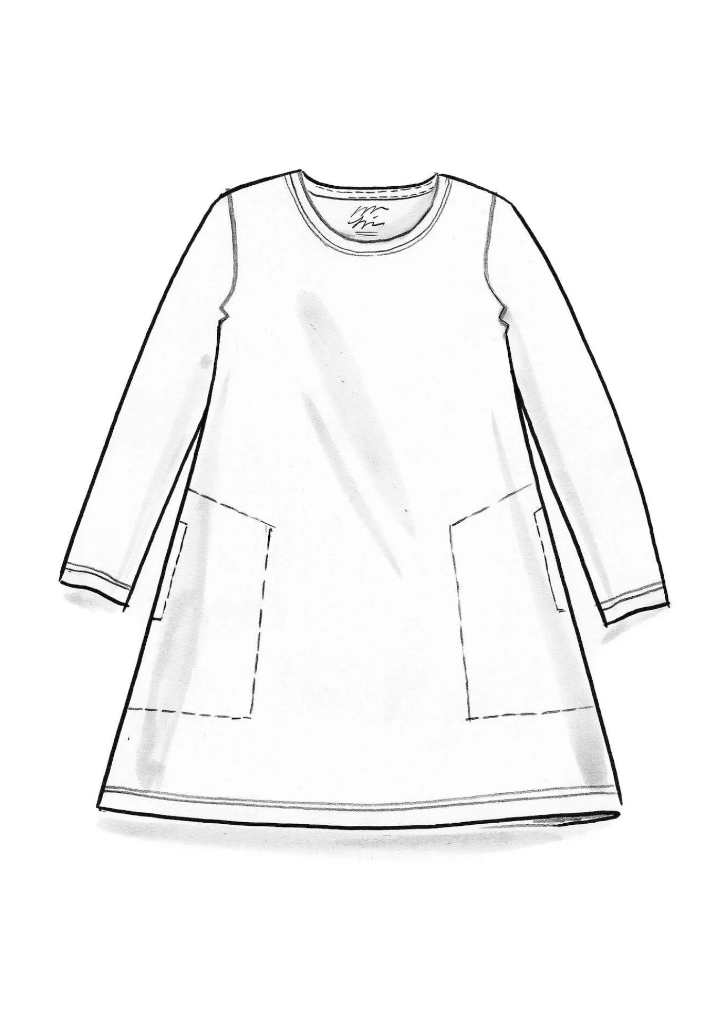 Gudrun Sjödén Tuniken>Jerseytunika „Tyra“ aus Bio-Baumwolle/Modal Dunkelpetrol