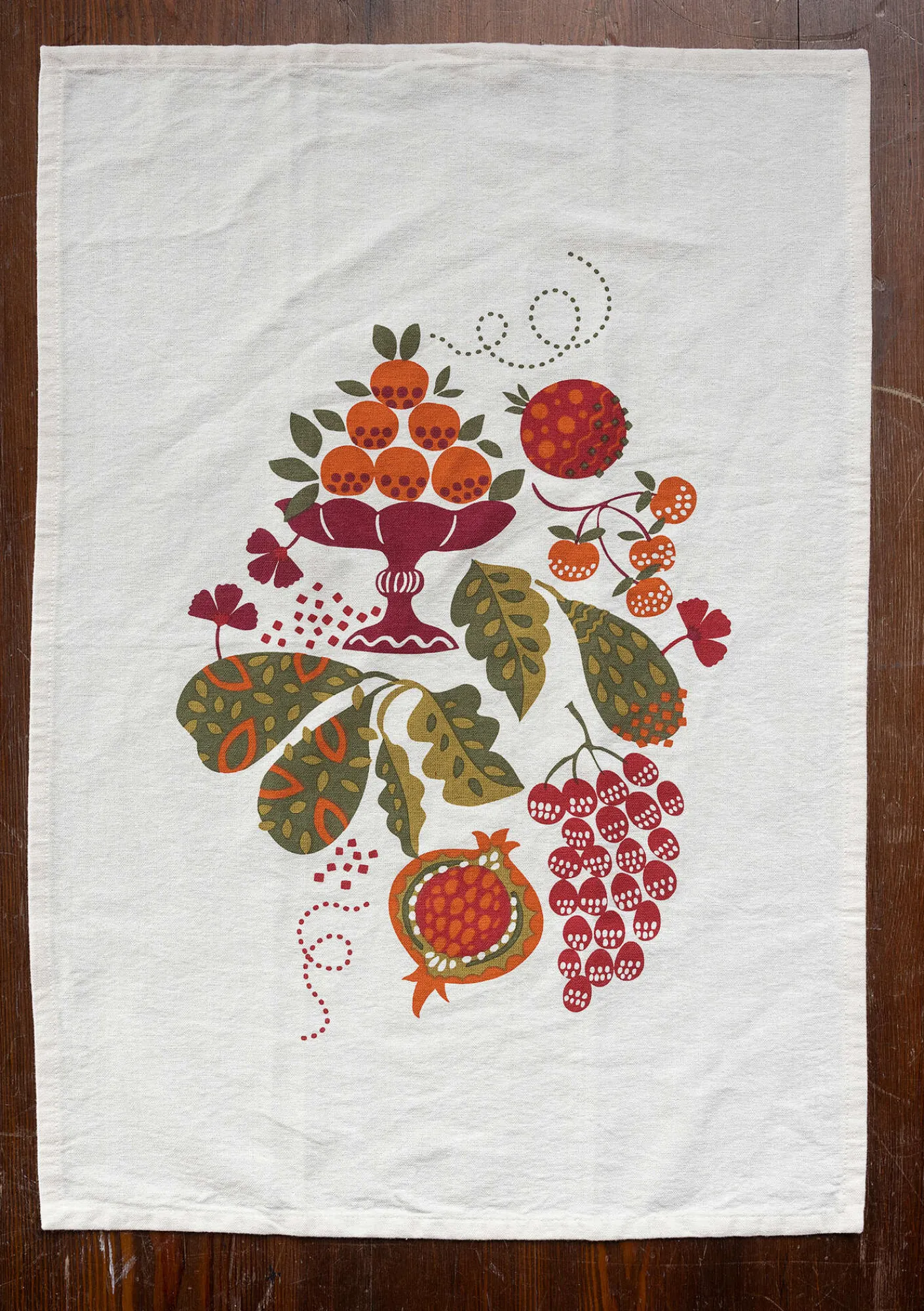 Gudrun Sjödén Küche & Esszimmer|Heimtextilien>Küchentuch „Fruits“ aus Bio-Baumwolle Tomate