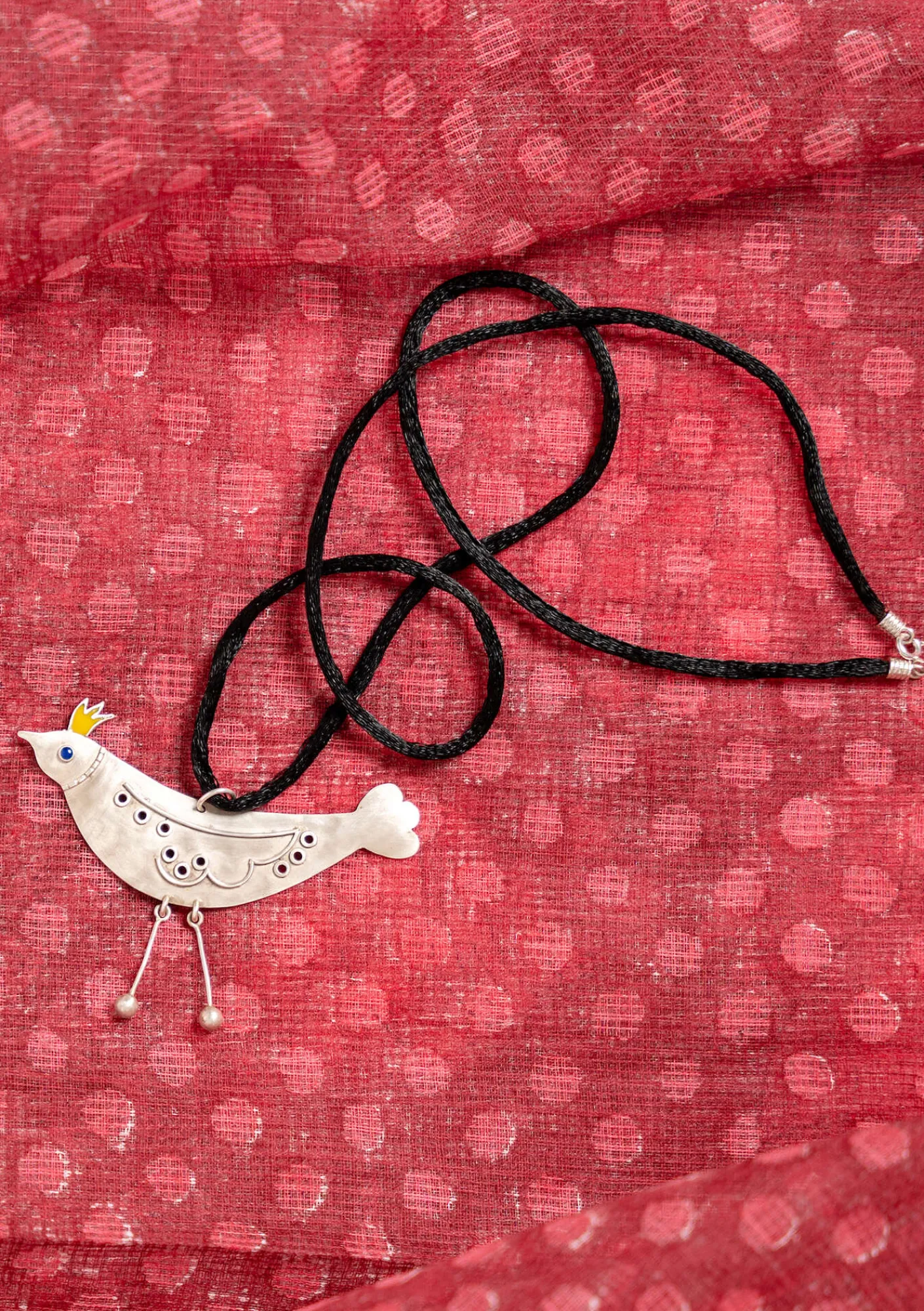 Gudrun Sjödén Accessoires|Schmuck>Kettenanhänger „Bird“ aus Silber