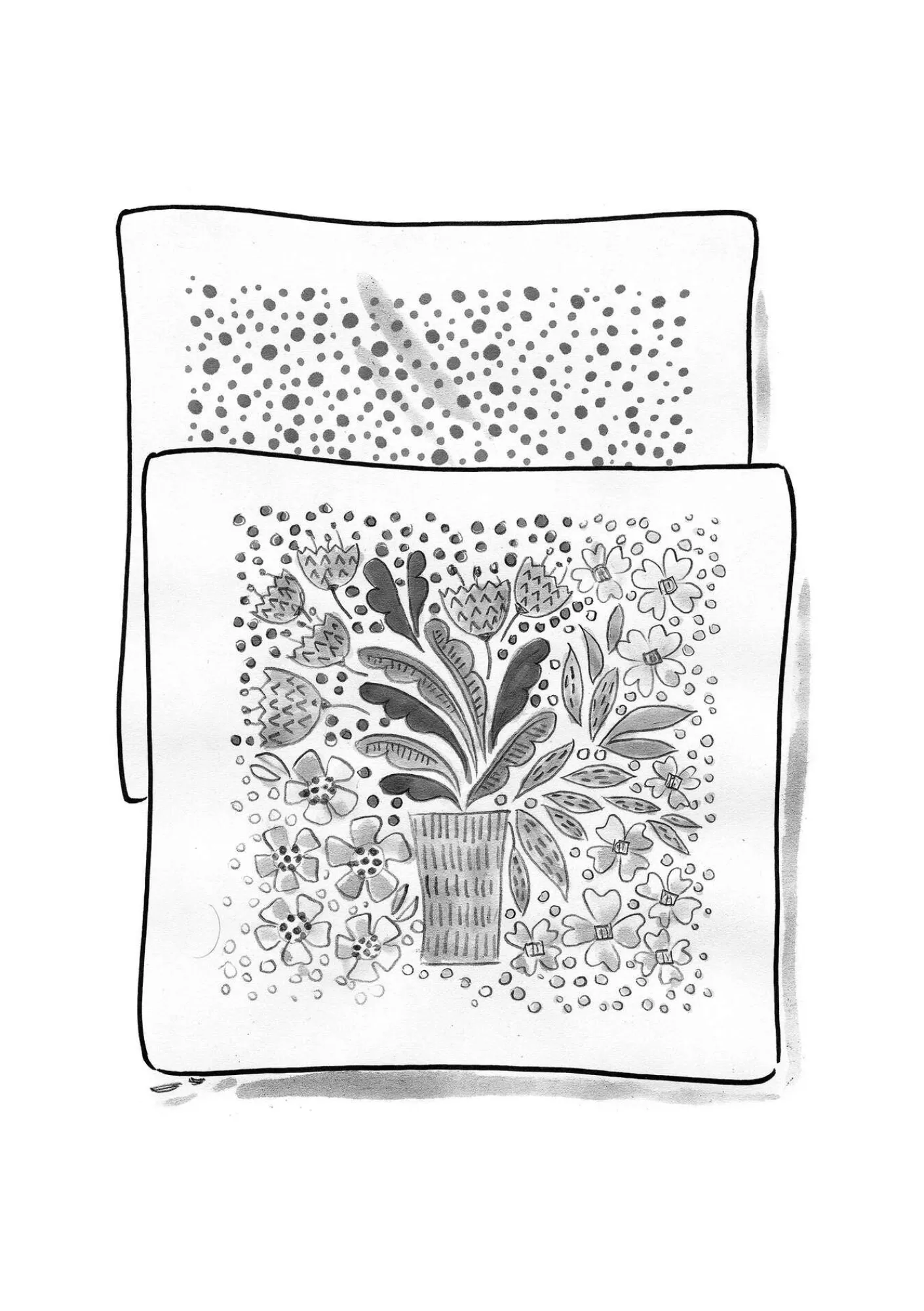 Gudrun Sjödén Kissen|Schlafzimmer Deko>Kissenhülle „Gnistra“ aus Bio-Baumwolle Flaschengrün