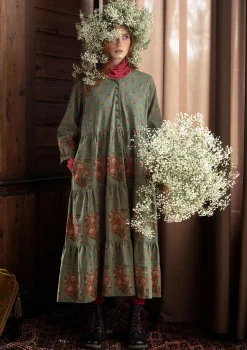 Gudrun Sjödén Kleider>Kleid „Asta“ aus Bio-Baumwollgewebe Hopper