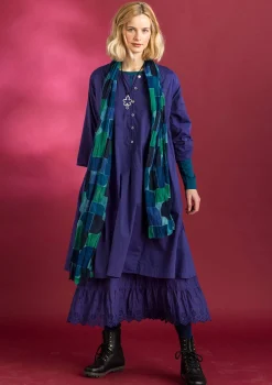 Gudrun Sjödén Kleider>Kleid „Hedda“ aus Bio-Baumwollgewebe Veilchen